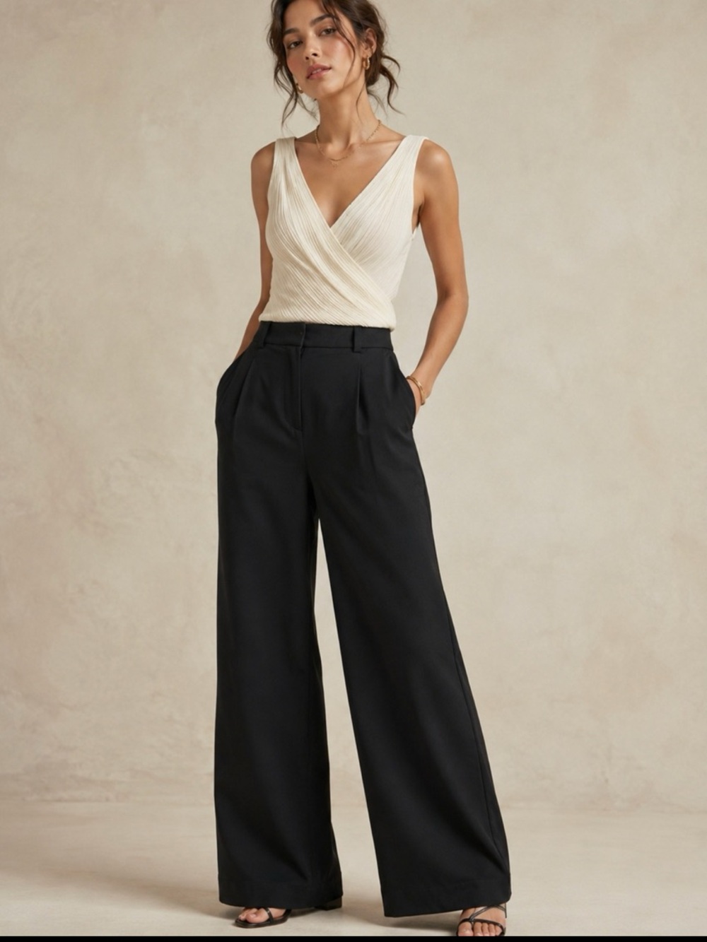 Women’s High Waisted Wide Leg Dress Pants
